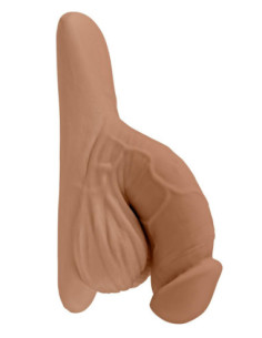 GENDER X 4 INCH PACKER, MOCCA FLESH 2