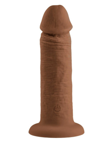 EVOLVED 6 INCH VIBRATING DONG DARK FLESH