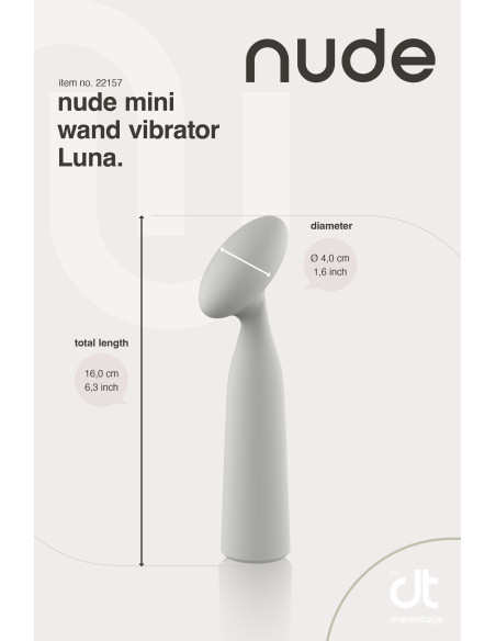 NUDE LUNA MINI WAND VIBRATOR