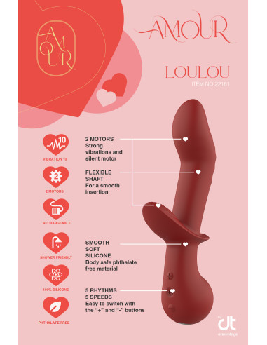 AMOUR FLEXIBLE G-SPOT DUO VIBE LOULOU