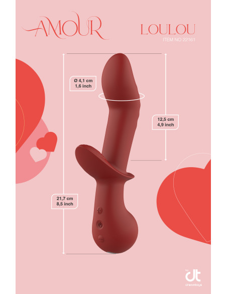 AMOUR FLEXIBLE G-SPOT DUO VIBE LOULOU
