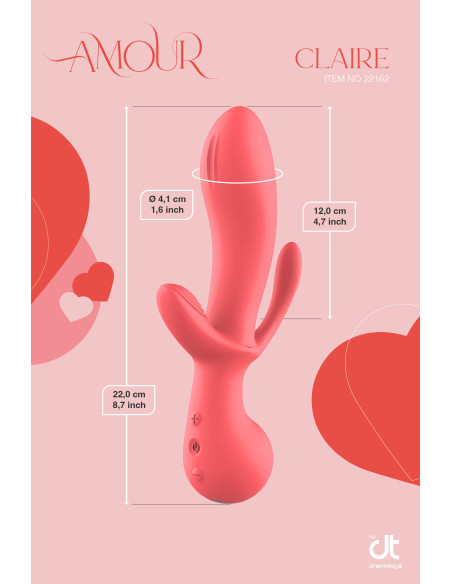 AMOUR TRIPLE PLEASURE VIBE CLAIRE