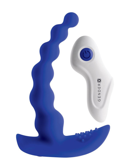 Niebieskie koraliki analne Gender X