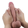 PRETTY LOVE - SERIA SLIDING SKIN REALISTYCZNY DILDO Z PRZYSSAWKA CIALO PRZESUWANE 20,5 CM