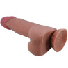 PRETTY LOVE - SERIA SLIDING SKIN REALISTYCZNY DILDO Z PRZYSsawkA BRAZOWEJ SKÓRY PRZESUWANEJ 21,8 CM
