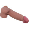 PRETTY LOVE - SERIA SLIDING SKIN REALISTYCZNY DILDO Z PRZYSsawkA BRAZOWEJ SKÓRY PRZESUWANEJ 21,8 CM