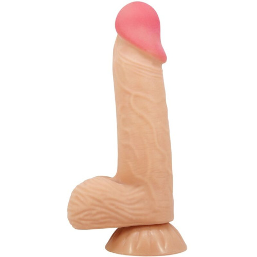 PRETTY LOVE - SERIA SLIDING SKIN REALISTYCZNY DILDO Z PRZYSsawkA 20,6 CM
