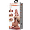 PRETTY LOVE - SERIA SLIDING SKIN REALISTYCZNY DILDO Z PRZYSsawkA BRAZOWEJ SKÓRY PRZESUWANEJ 20,6 CM