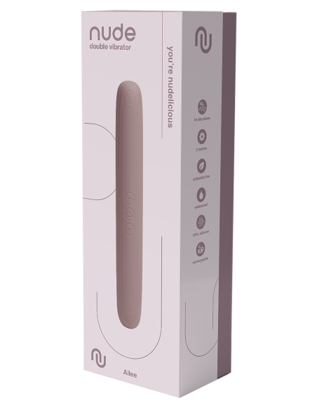 NUDE AILEE DOUBLE VIBRATOR - TRAVELSIZE