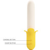 PRETTY LOVE - BANANA GEEK SUPER MOC 7 WIBRACJI GORA I DOL SILIKON CZARNY