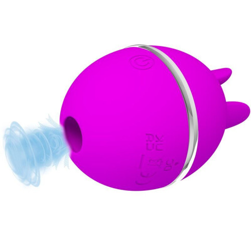 PRETTY LOVE - FIOLETOWY OKRAGLY WIBRATOR SILIKONOWY GEMINI BALL