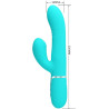PRETTY LOVE - WIELOFUNKCYJNY WIBRATOR PUNKTU G AQUA GREEN