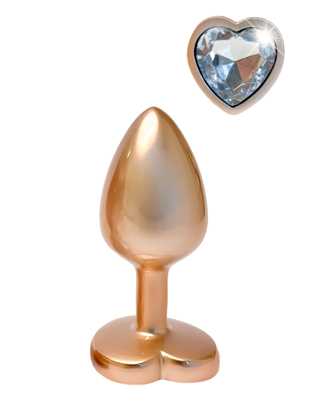 GLEAMING LOVE PEARL GOLD PLUG SMALL