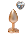 GLEAMING LOVE PEARL GOLD PLUG SMALL - Sklep erotyczny Intymnosc24.pl