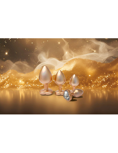 GLEAMING LOVE PEARL GOLD PLUG SMALL