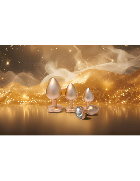 GLEAMING LOVE PEARL GOLD PLUG SMALL