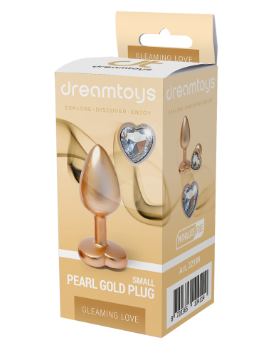 GLEAMING LOVE PEARL GOLD PLUG SMALL