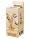 GLEAMING LOVE PEARL GOLD PLUG SMALL - Sklep erotyczny Intymnosc24.pl