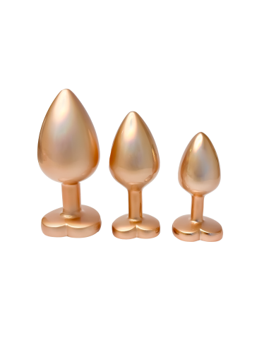 Zestaw korków analnych Gleaming Love Pearl Gold - Sklep erotyczny Intymnosc24.pl