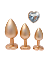 GLEAMING LOVE PEARL GOLD PLUG SET