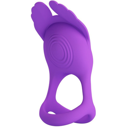 PRETTY LOVE - SILAS WIBRACYJNY PENIS RING 7 WIBRACJI FIOLETOWY SILIKON