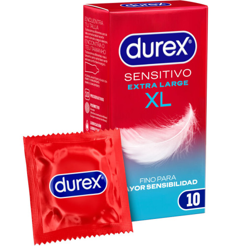 DUREX - PREZERWATYWY SENSITIVE XL EXTRA DŁUGI 10 SZT