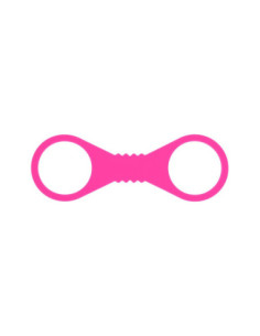 SPORTSHEETS LARGE HOT PINK SILICONE CUFFS