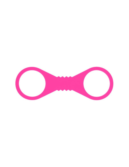 SPORTSHEETS LARGE HOT PINK SILICONE CUFFS