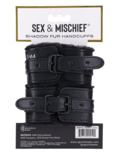 SPORTSHEETS SHADOW FUR HANDCUFFS 2