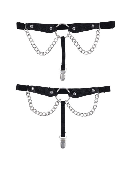 SPORTSHEETS SEX AND MISCHIEF CHAIN LACE GARTERS