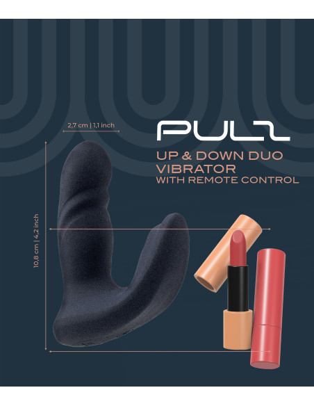 PULZ BLAKE UP & DOWN DUO VIBRATOR WITH REMOTE CONTROL