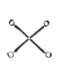 SPORTSHEETS VELVET NOIR ADJUSTABLE HOG TIE & CUFF SET 2