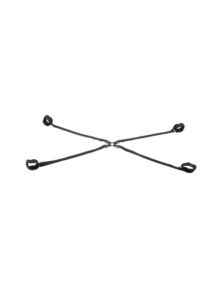 SPORTSHEETS VELVET NOIR ADJUSTABLE HOG TIE & CUFF SET