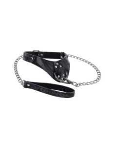 SPORTSHEETS VELVET NOIR COLLAR & LEASH