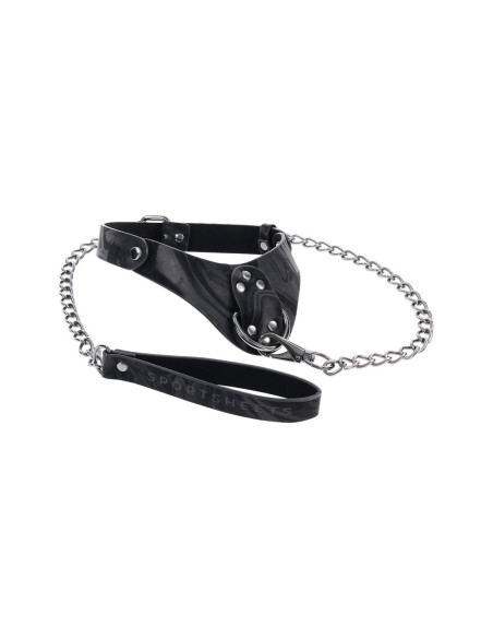 SPORTSHEETS VELVET NOIR COLLAR & LEASH
