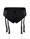 BOLD. REVA STRAP-ON GARTER BRIEF WITH DILDO, XXL