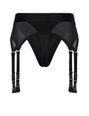 BOLD. VAIL STRAP-ON GARTER THONG WITH DILDO, S