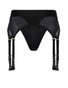 BOLD. VAIL STRAP-ON GARTER THONG WITH DILDO, S