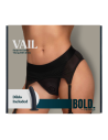 BOLD. VAIL STRAP-ON GARTER THONG WITH DILDO, S