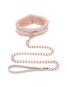PEACHES ‘N CREAME FUR COLLAR & LEASH