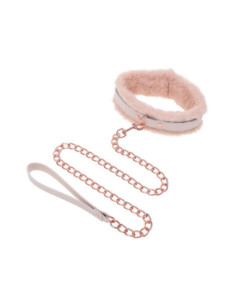 PEACHES ‘N CREAME FUR COLLAR & LEASH 2