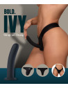 BOLD. IVY STRAP-ON THONG WITH DILDO, L