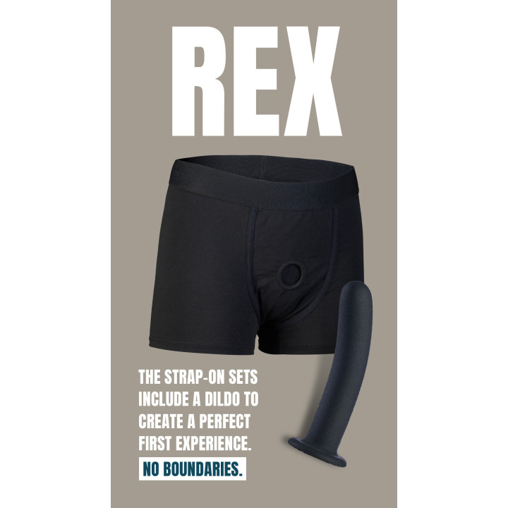 BOLD. REX STRAP-ON SHORT WITH DILDO, M