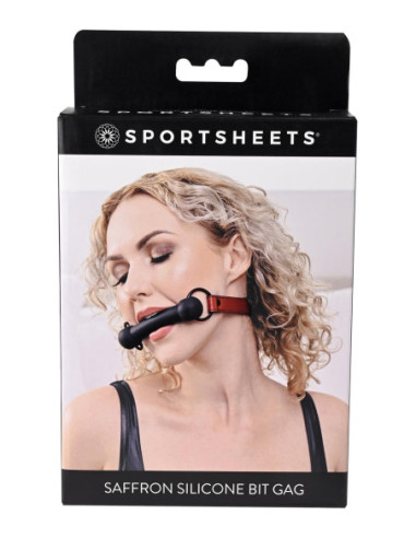 SPORTSHEETS SAFFRON SILICONE BIT GAG BLACK