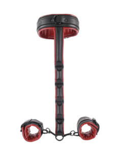 SPORTSHEETS SAFFRON NECK AND WRIST RESTRAINT BLACK