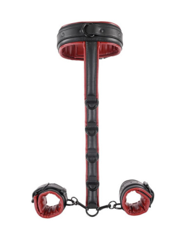 SPORTSHEETS SAFFRON NECK AND WRIST RESTRAINT BLACK