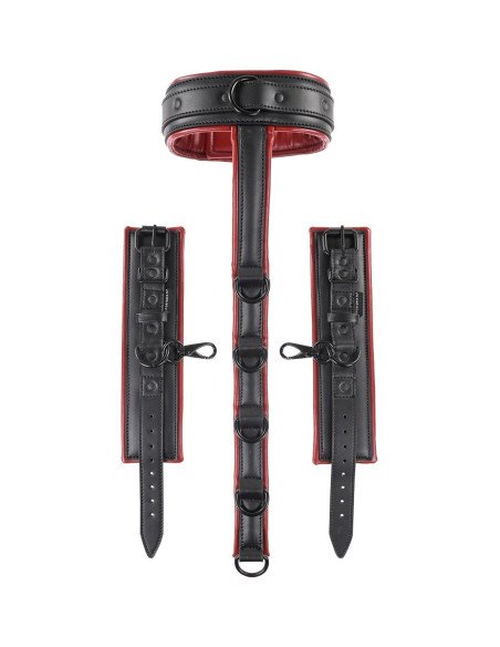 SPORTSHEETS SAFFRON NECK AND WRIST RESTRAINT BLACK