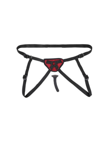 SPORTSHEETS SAFFRON SILICONE PEGGING KIT RED