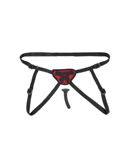 SPORTSHEETS SAFFRON SILICONE PEGGING KIT RED