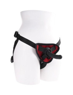 SPORTSHEETS SAFFRON SILICONE PEGGING KIT RED 2